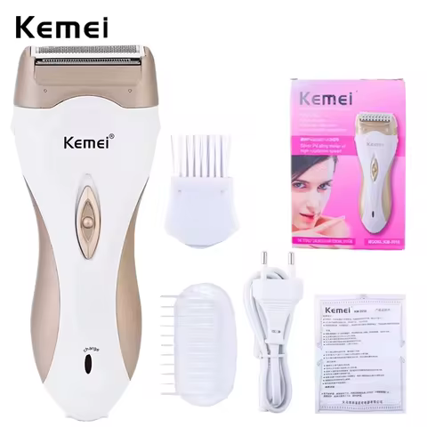 Kemei KM-3518 Electric Shaver Epilator for Women Lady Shaver Hair Remover Trimmer Lady Kemei Hair Re