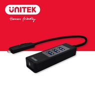 USB 3.0 SPLITTER HUB FROM 1 TO 3 PORTS + SD MEMORY CARD READER WITH USB TO OTG CONVERTER UNITEK Y 30
