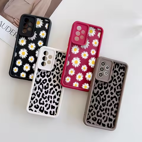 Leopard Print Phone Case for Vivo V21 V25 V50 5G 11 V30 Pro Y72 Y36 Y28 X100 X80 Lite Shockproof Sof