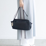 防潑水再生尼龍隨身包【黑色】輕量胸包/斜挎/側背包 休閒戶外