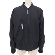 全新未使用 ▲ adidas by Stella McCartney McCartney IP1370 梭織飛行員夾克，附橡膠Logo，黑色，S碼，2024款，正品，女款