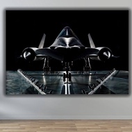 Fighter Jet Canvas Wall Art Military Plane Poster