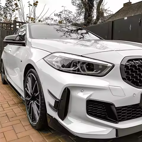 Car Front Bumper Air Vent Splitter Lip Spoiler Wind Knife For BMW 1 Series F40 M Sport 118I 120I 201