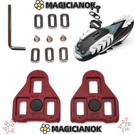MAGICIANOK Bicycle Lock Pedal, Bicycle Riding Cleat Bike Shoes Cleats,  Cycling Parts SPD-LOOK Mount