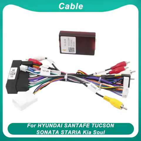 For HYUNDAI SANTAFE TUCSON SONATA STARIA Kia Soul Android Car Radio Canbus Box Decoder Wiring Harnes