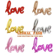 Latin love foil balloon / love letter balloon connected / love letter balloon