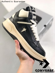 Converse X Rick Owens TURBODRK Chuck 70 Mid Sneakers ของ แท้ รองเท้ากลางแจ้ง รองเท้าผ้าใบ รองเท้า คอ