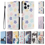 Leather Painted Case For Infinix Note Hot 30i 30 Pro 11 10 Play NFC VIP X680 X669 X678B Wallet Card 