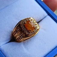 Cincin Batu Yellow safir Cutting Minimalis