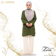 El Jannah Blouse Zara Army Geen
