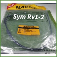 ☸ ❂ SYM RV1-2 Throttle Cable / Gas cable Makoto