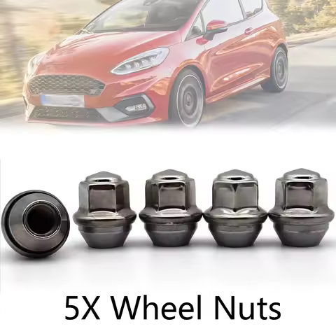 5pcs Car Steel M12X1.5 Wheel Lug Nuts Silver Truck Tire Parts 2434886 ACPZ-1012-H For Ford B-Max C-M