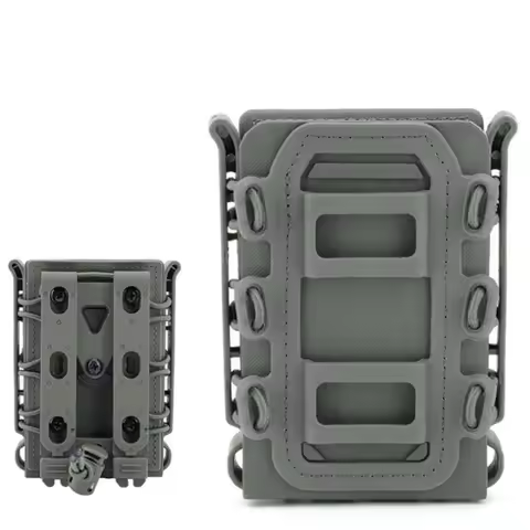 Tactical MOLLE Fast Mag Pouch Quick Release TPR Holster Adjustable Case for AR15 M4 5.56 7.62 9mm Sc