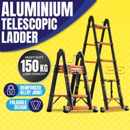 Telescopic Ladder Two Way Double Sided Tangga Lipat Foldable Multipurpose Aluminium Telescopic Ladde