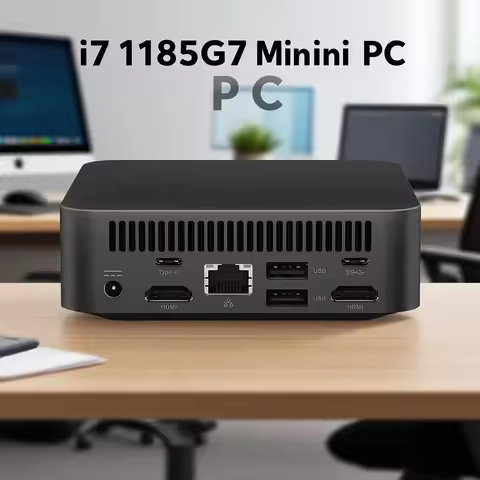 Factory Price Pocket Mini PC Gaming Intel i7 1185G7 Windows 11 Desktop Computer Office Barebone DDR4
