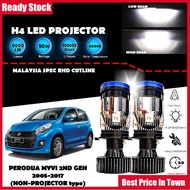 PERODUA MYVI 2NG GEN 2005-2017 (NON-PROJECTOR) Headlight Lampu LED Kereta Car LED Mini Projector H4 
