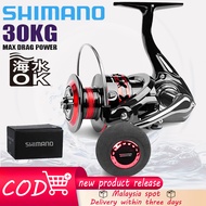 SHIMANO Reel Spinning reel Mesin Pancing 30kg Drag Fishing Reel Fishing Accessories 12+1BB Double Spool Saltwater reel