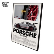 Aesthetic Wall Poster A3 Frameblock Poster 30x40cm Wall Decoration Porsche 911 GT3 RS Poster