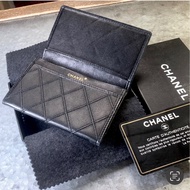 Chanel Vintage Classic Diamond Quilting Card Holder In Black 香奈兒黑色經典菱格紋咭包