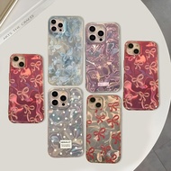 SS998 Case For iphone 7G 8G 7+ 8+ X XS XR XS MAX 11 12 Pro Max Ribbon Polkadot Lovely Butterfly Holo