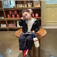 Girls Children Suits 2025 Fashionable Children Casual Sports Hooded Baseball Uniforms Cardigan Jacke