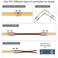 8mm LED Strip Accessories LED Strip Light LED Light Strip i connector Connector L Connector 8mm