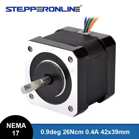 0.9deg 6 Leads Nema 17 Stepper Motor Unipolar 26Ncm(36.8oz.in) 0.4A 42x42x39mm for 3D Printer/ Extru