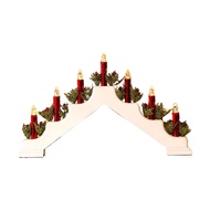 {qwerwer} Style Christmas Candle Holder Decoration for Christmas Double Power Supply
