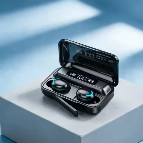 F9 Bluetooth Headphones 9D Stereo High Bass Sport Earphones Handfree Touch Control Tws Wireless Earb