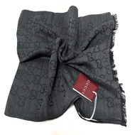 GUCCI 全新 雙色 雙面 長圍巾 披巾 披肩 絲巾