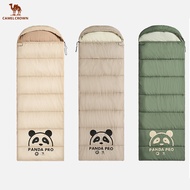 CAMEL CROWN Outdoor Warming Camping Sleeping Bag, Stitching Cotton Windproof Two -person Sleeping Ba