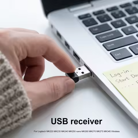 USB Receiver for Logitech Keyboard Mouse MK220 MK235 MK240 Universal Pairing USB Receiver Replacemen