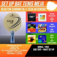 Paket Rakitan Bat Bet Bed Tenis Meja Pingpong Set Up Bet Reactor Ck 2