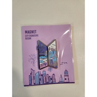 ON HAND) BTS Yet to Come in BUSAN Goods Official Merch CITY MAGNET BUSAN