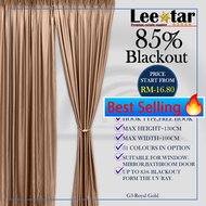 Langsir Naco (1Mx1.3M) Ready Made Curtain!Siap Jahit Langsir,Langsir RAYA Kain Tebal 80% Blackout (2 IN 1)-G3