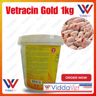 Vetracin Gold Viddavet Soluble Powder 1kl Vetracin gold powder 1 kg Vetracin gold with probiotic