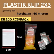 Small Plastic Clips Size 2x3 (100 pcs), Medicine Plastic, ZipLock Clip