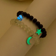 2 PCS Spider Web Bracelet Set Halloween Couple BFF Matching Jewelry
