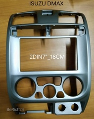 กรอบจอแอนดรอยด์ หน้ากากวิทยุ หน้ากากวิทยุรถยนต์  ISUZU DmaXปี 2003-2006(แบบแอร์เหลี่ยม)สำหรับเปลี่ยนเครื่องเล่น 2DIN7"-18cm.หรือ จอ Android 7"(งานแท้สภาพเก็บนาน )