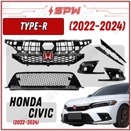 Honda Civic FE Pre-facelift (2022-2024) Type-R TR FL1 FL5 Front Grill Top Grill Lower Grill Foglamp 