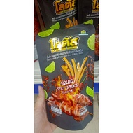 [NEW DATE] Combo of 5 Dorkbua Cake Sticks with Spicy Squid Flavor, 1 small package x 62g (B1)