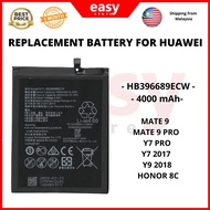 REPLACEMENT BATTERY FOR HW MATE 9 / MATE 9 PRO / Y7 PRO / Y7 2017 / Y9 2018 / HONOR 8C - HB396689ECW