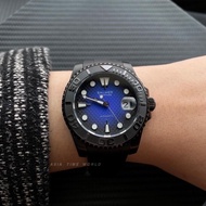 【现货】 宾马 Balmer 8135G BK-45 Classic Automatic Sapphire Men Watch with Black Blue Dial Black Silicone Strap