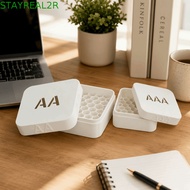 STAYREAL2R Battery Storage Organizer, 3D Printed Honeycomb Design Battery Storage Box, Easy Access S