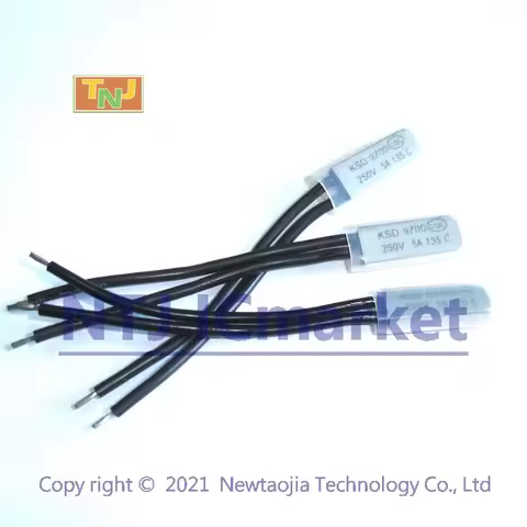 10 PCS KSD9700 135°C N.C. 250V 5A Bimetal Temperature Switch Thermostat Control