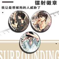I Threatened the People Who Want to Be Hugged the Most Western High People Merchandise Valley Badge 