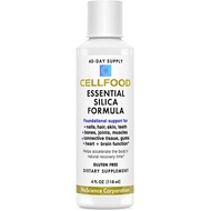 Cellfood Essential Silica Anti-Aging Formula, 4 fl oz - Supports Healthy Bones, Joints, Hair, Skin, 