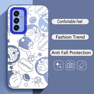For Samsung Galaxy A34& Samsung A34 5G , Cute robot cat, Sunrise,high-quality matte anti drop IMD ph