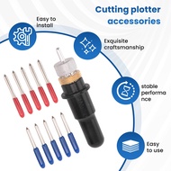 [frthrthrt]1Pc Blade Holder Black Colour +5 Pcs 45 + 5 Pcs 60 Degree Refine Redsail Cutter Plotter C