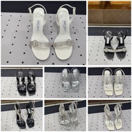 Kasut perempuan JC white color 9.5cm heels luxury sneakers women heels for women